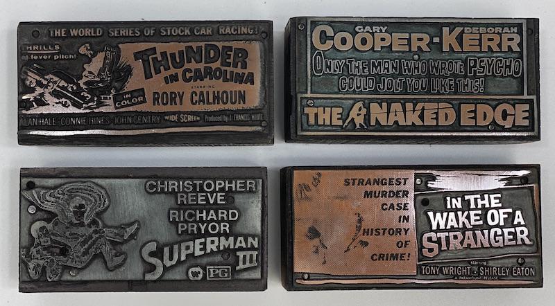 Action/Thriller Movies Vintage Printing Blocks (1 of 1)