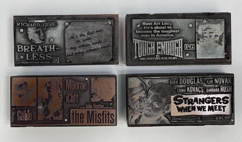 Romance Movies Vintage Printing Blocks (1 of 1)