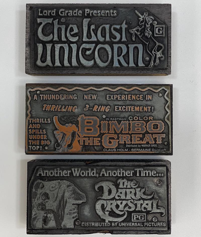 Family Movies Vintage Printing Blocks (1 of 1)
