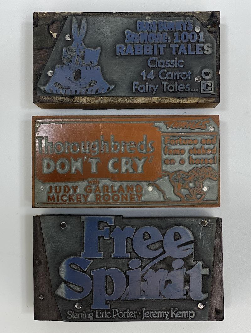 Family Movies Vintage Printing Blocks (1 of 1)
