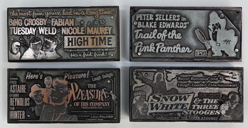 Comedy Movies Vintage Printing Blocks (1 of 1)