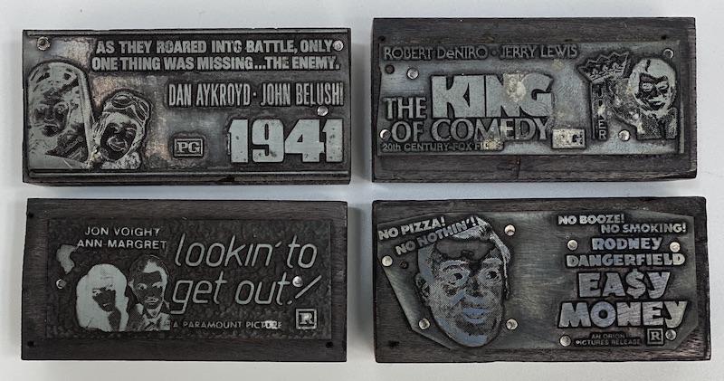 Comedy Movies Vintage Printing Blocks (1 of 1)