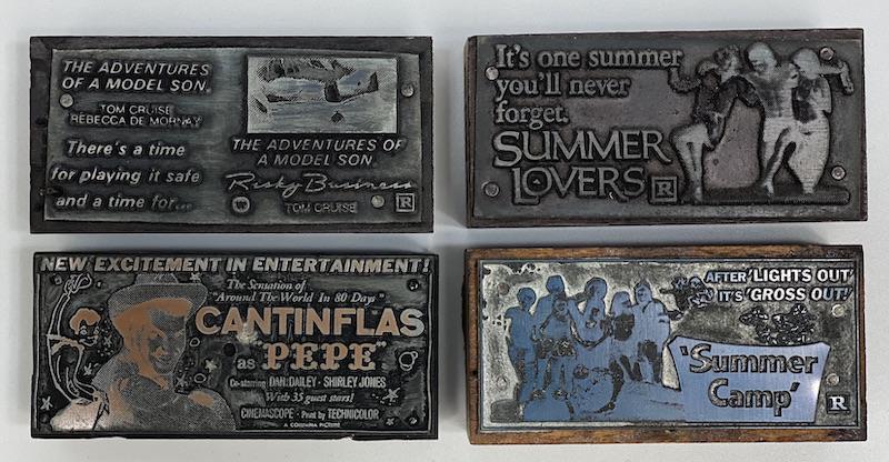 Comedy Movies Vintage Printing Blocks (1 of 1)