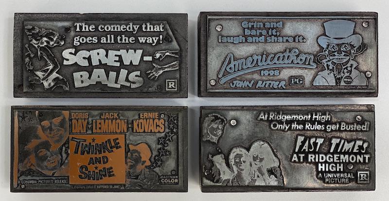 Comedy Movies Vintage Printing Blocks (1 of 1)
