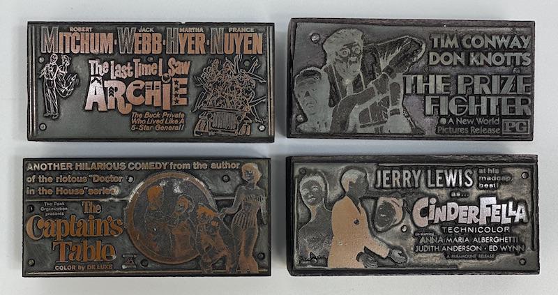Comedy Movies Vintage Printing Blocks (1 of 1)