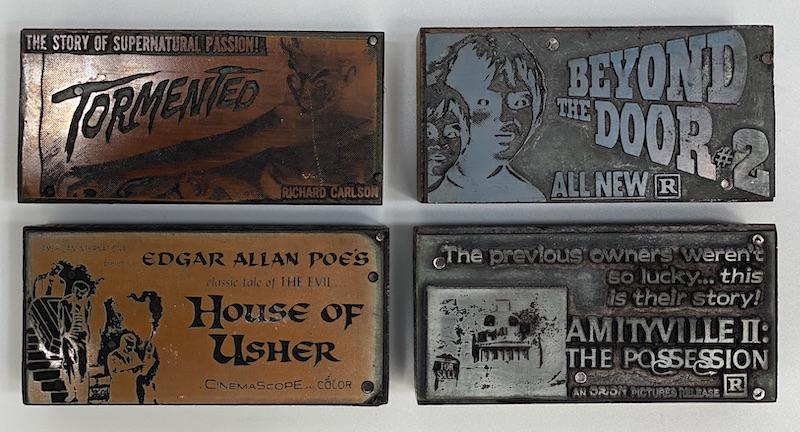 Horror Movies Vintage Printing Blocks (1 of 1)