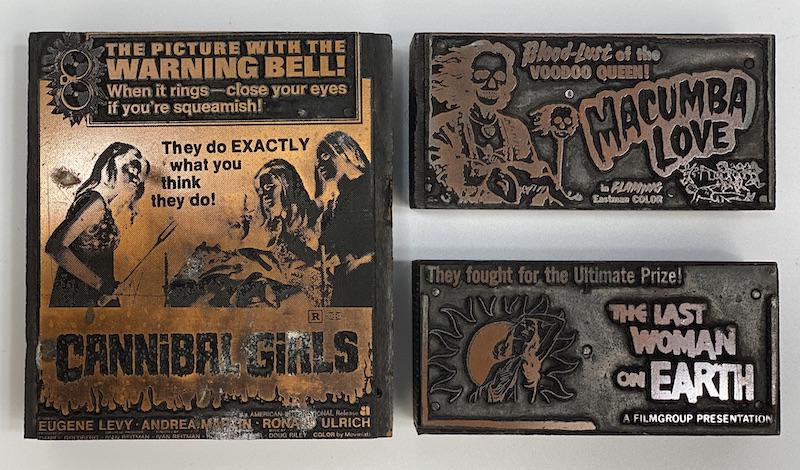 Horror Movies Vintage Printing Blocks (1 of 1)