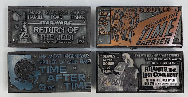 Horror Movies Vintage Printing Blocks (1 of 1)