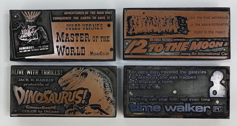 Horror Movies Vintage Printing Blocks (1 of 1)