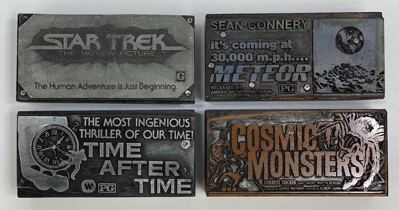 Horror Movies Vintage Printing Blocks (1 of 1)