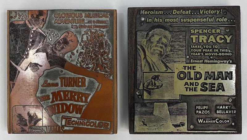 Adventure / Romance Movies Vintage Printing Blocks (1 of 1)