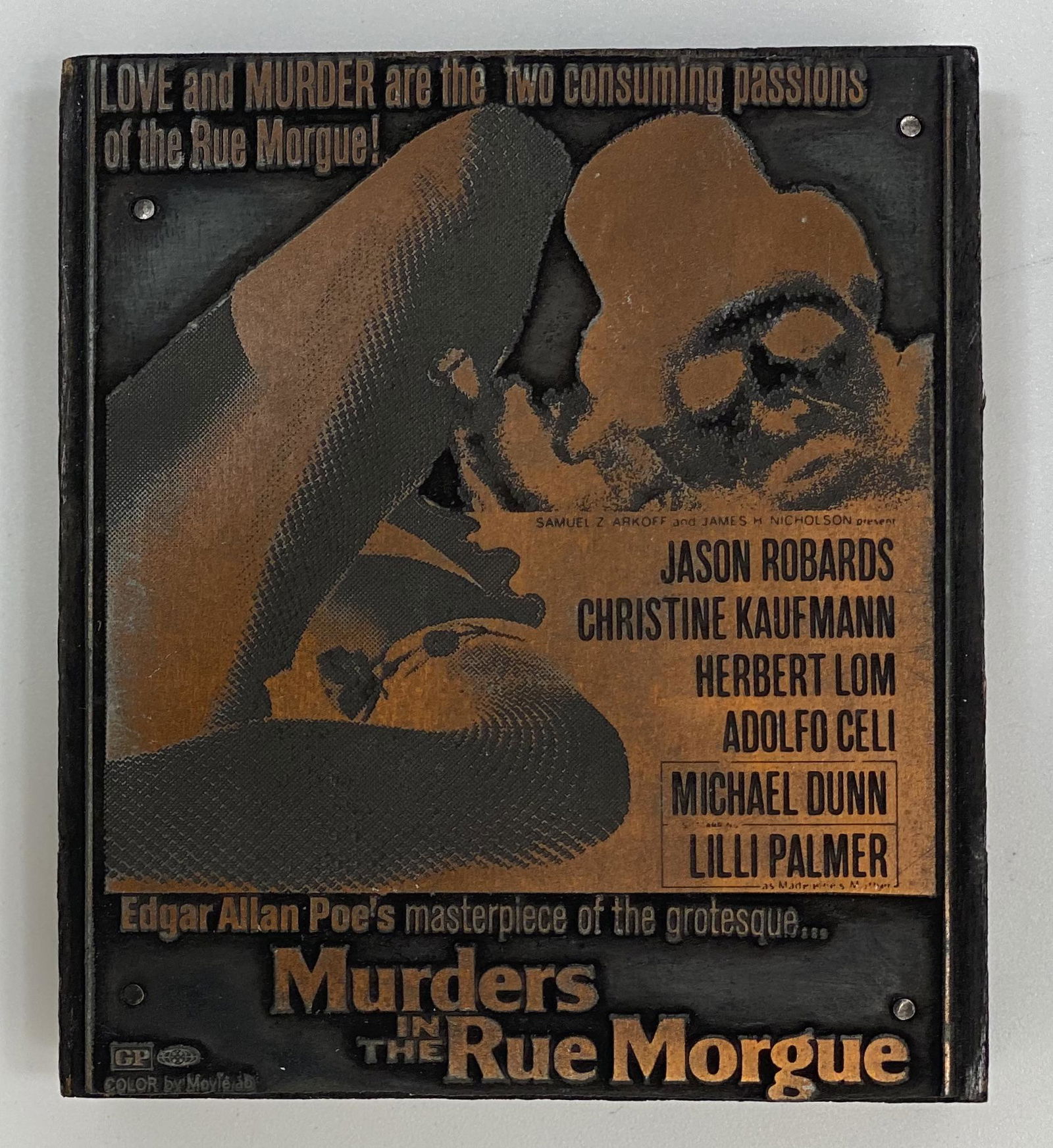 Horror Movie Vintage Printing Block (1 of 1)
