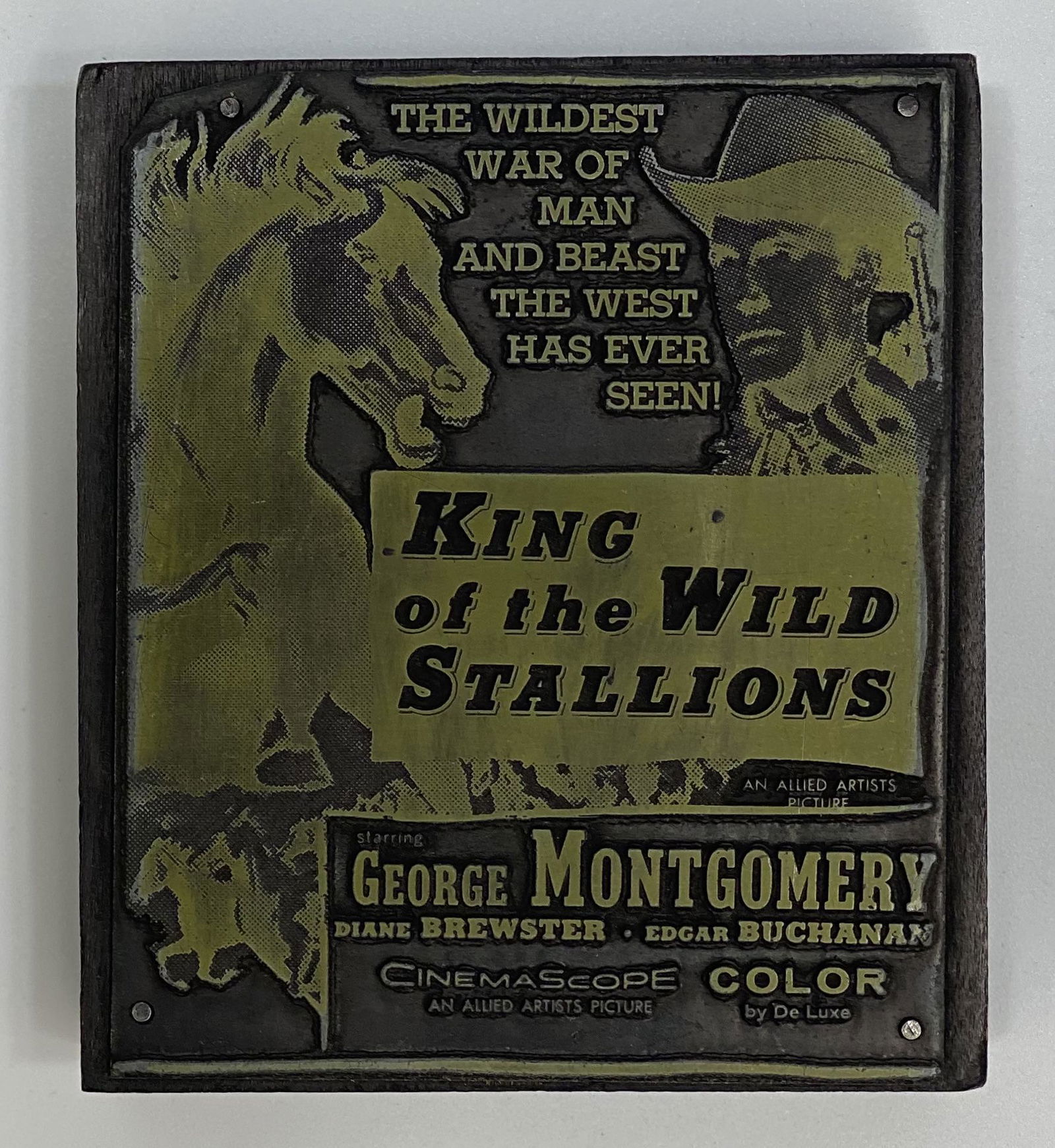 Western Movie Vintage Printing Block (1 of 1)