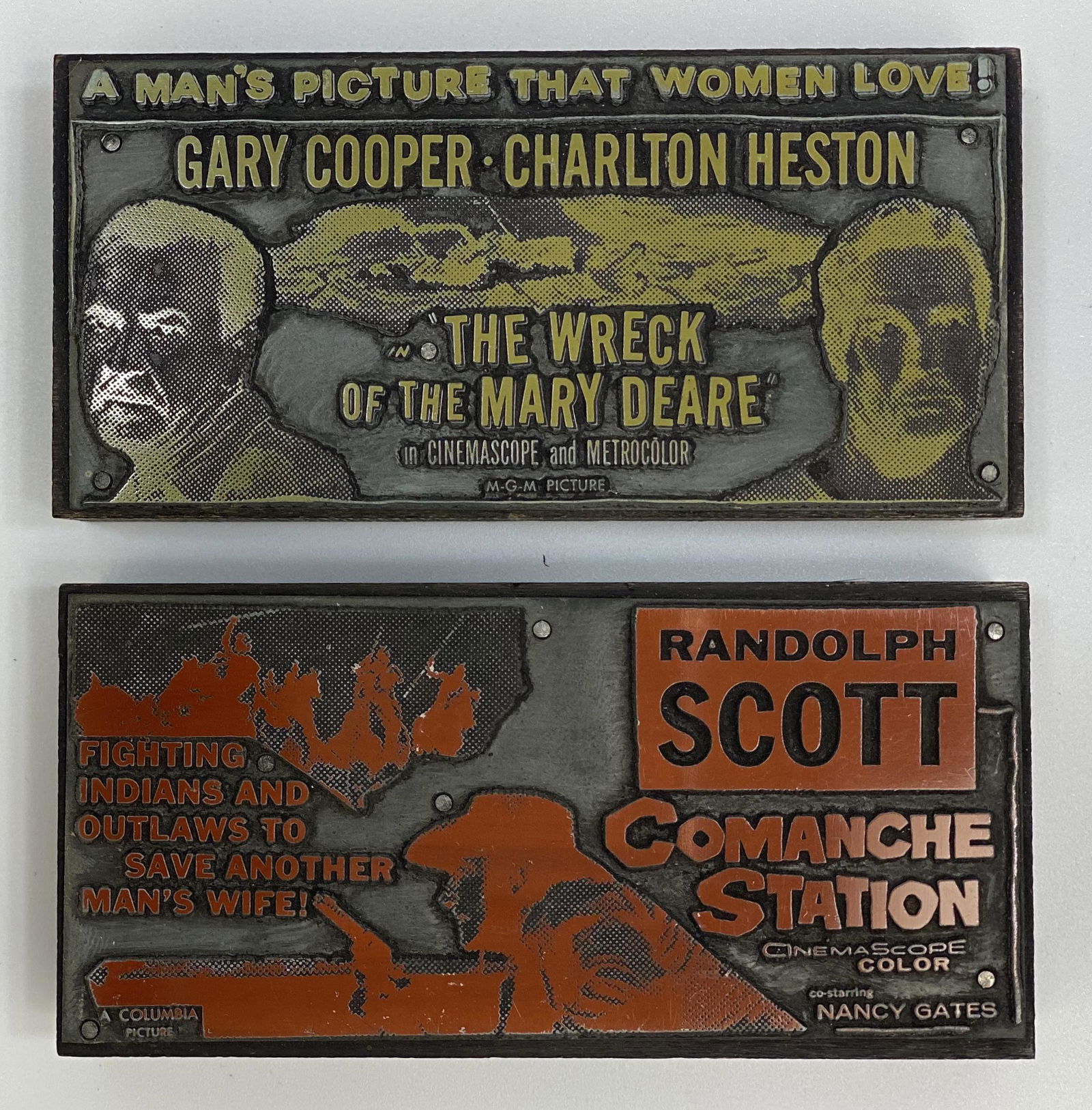 Adventure / Western Movies Vintage Printing Block (1 of 1)