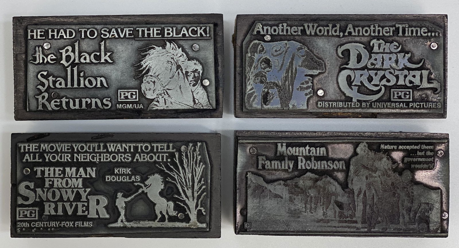 Family Movies Vintage Printing Blocks (1 of 1)