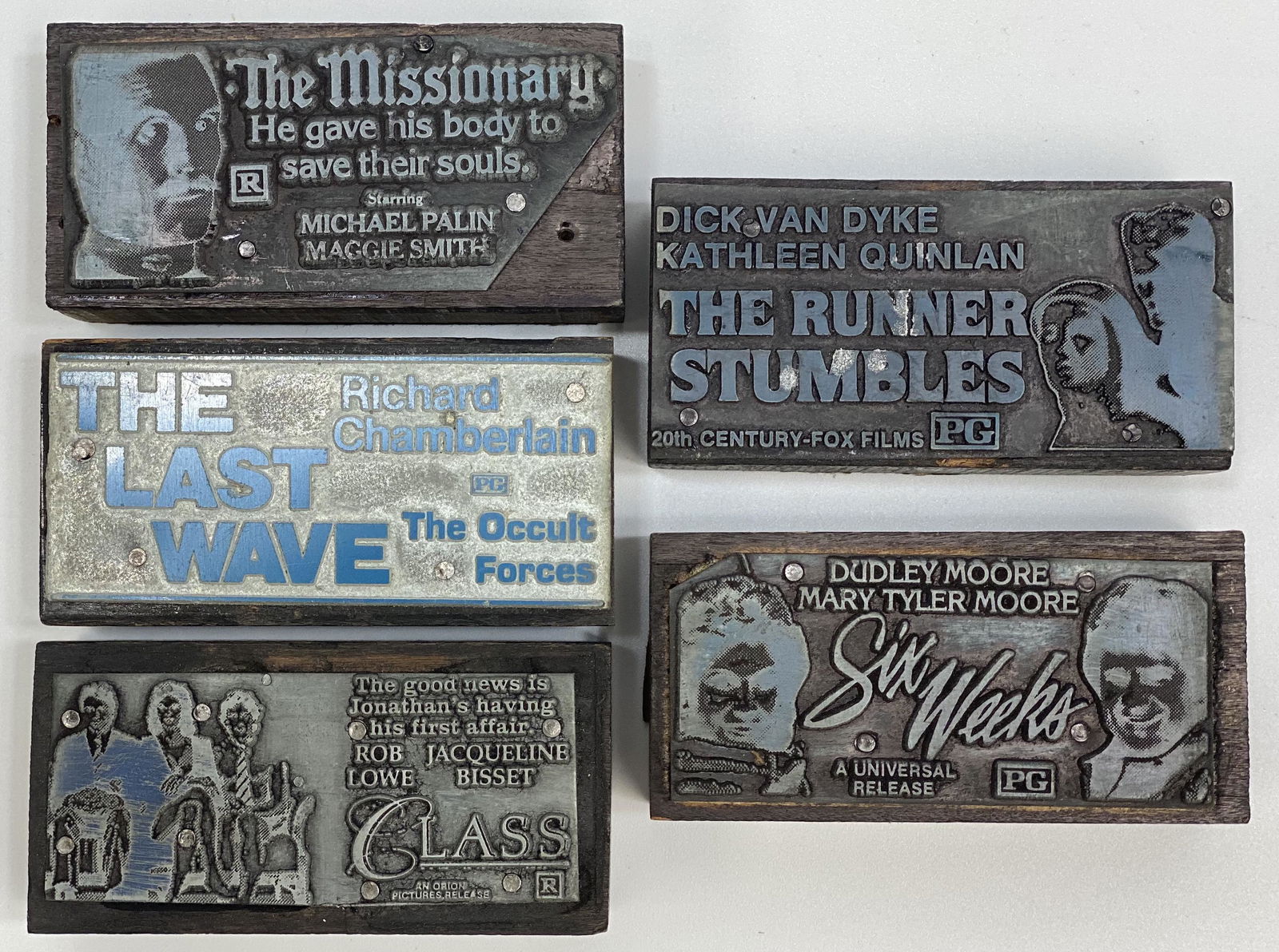 Drama / Comedy Movies Vintage Printing Blocks (1 of 1)