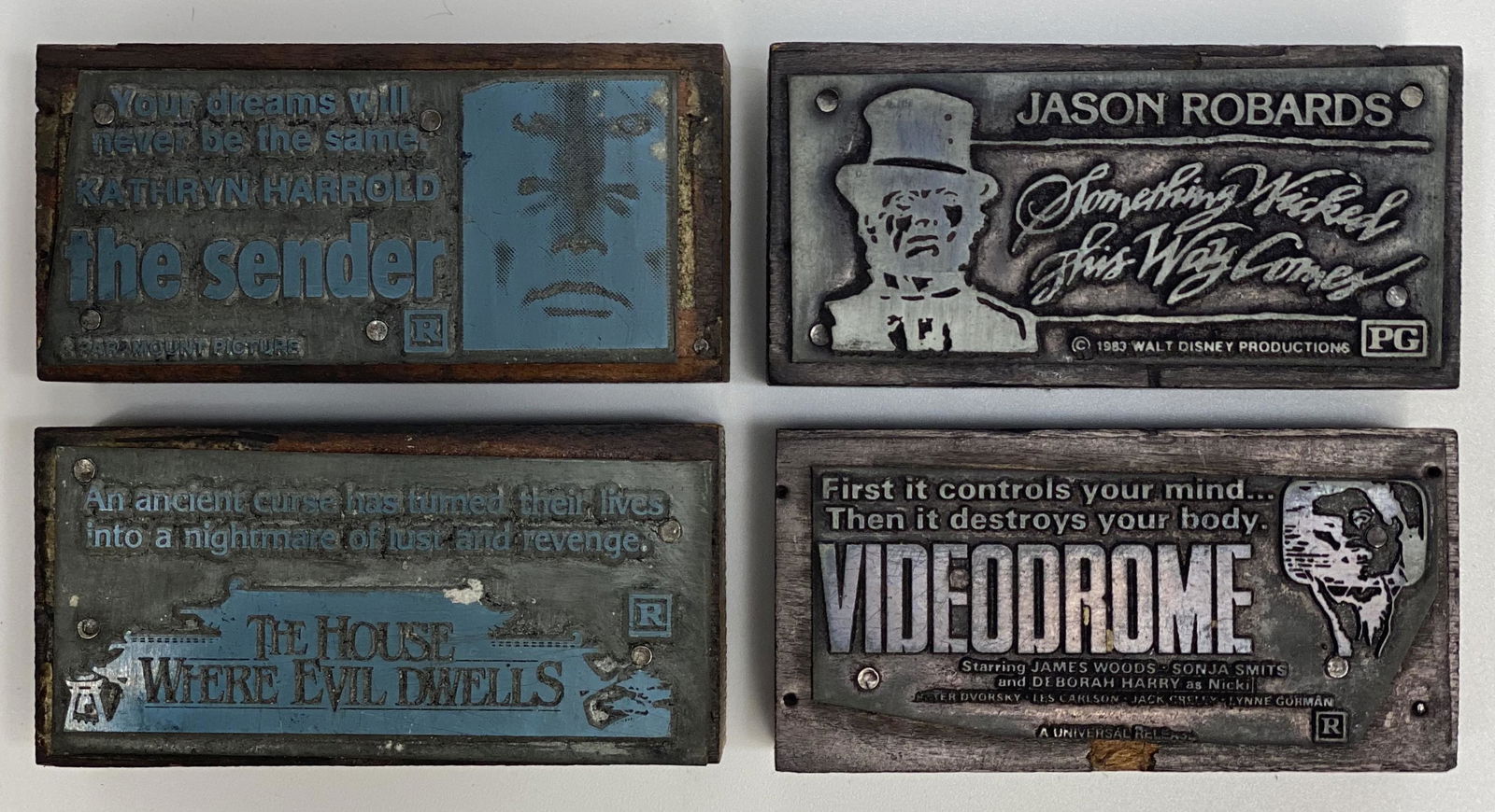 Horror Movies Vintage Printing Blocks (1 of 1)