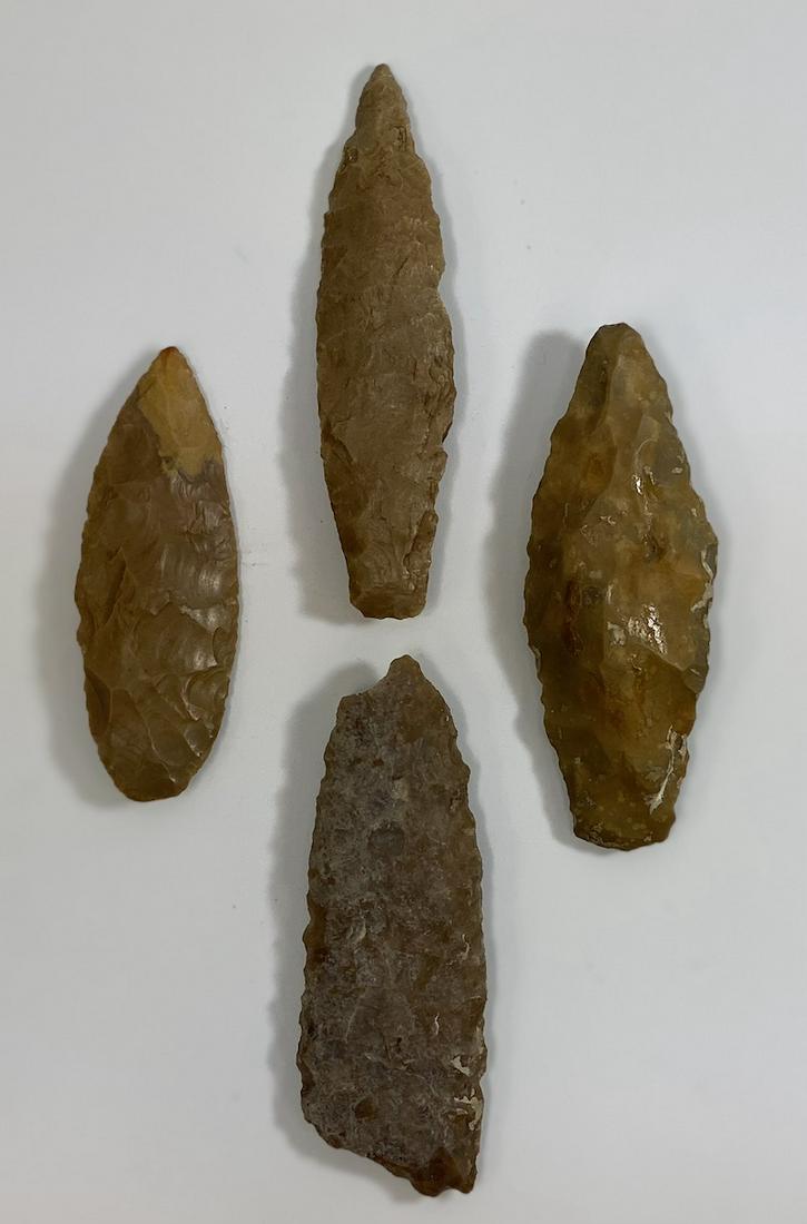 Arrowhead Artifacts Group 13: Arrowhead Artifacts Group 1 | Found Near Pipe Creek Texas | Arrowheads previously Mounted in shadow box and may have silicone/glue residue on one side