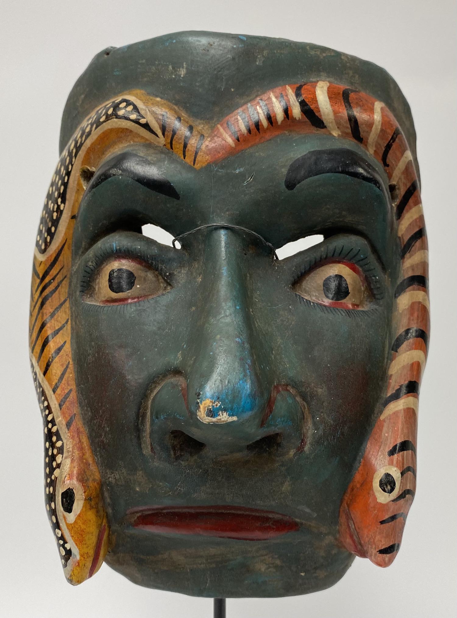 Vintage Mexican Snake Mask (1 of 4)