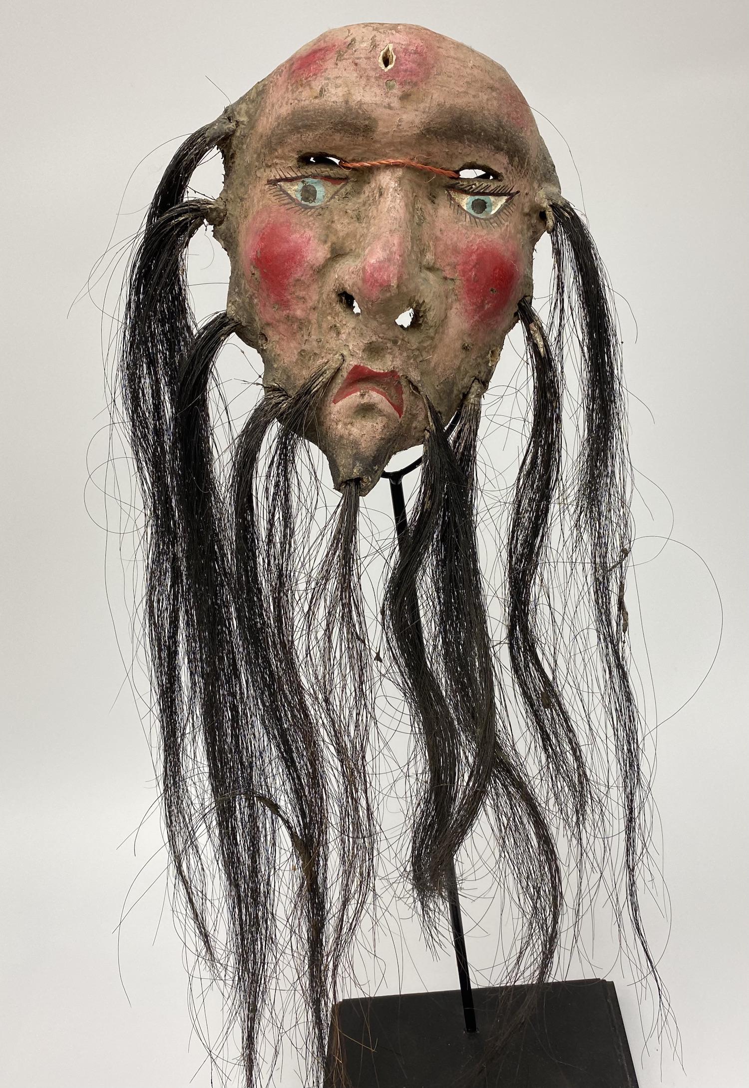 Mexican Festival Mask with Hair (1 of 4)