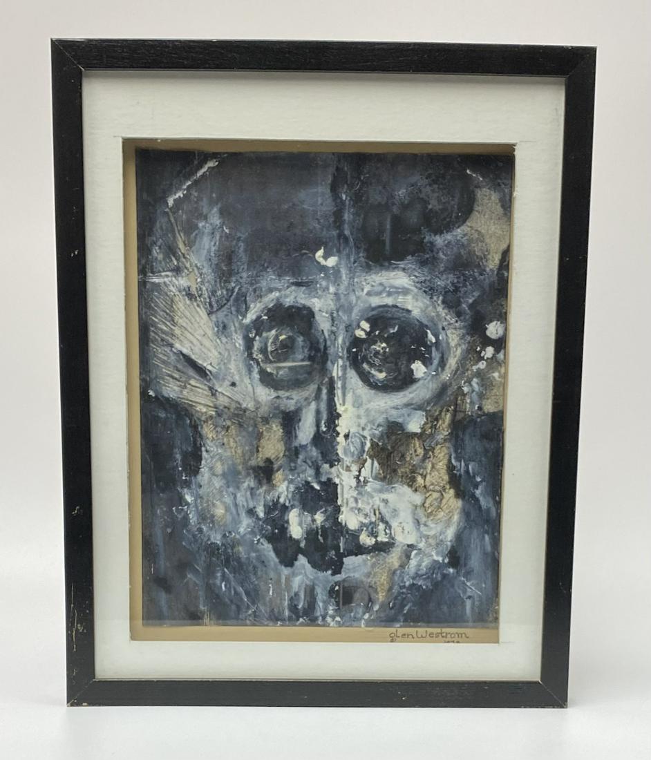 Glen Westrom Watercolor African Mask Painting (1 of 3)