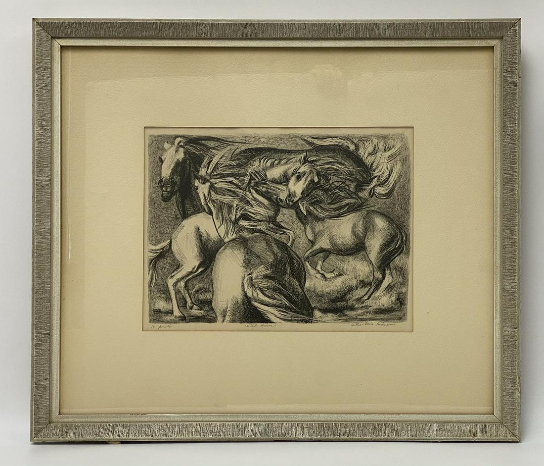 Hettie Wild Horses Signed Lithograph (1 of 2)