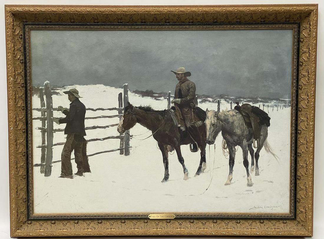 Frederic Remington Giclee Fall of the Cowboy (1 of 3)