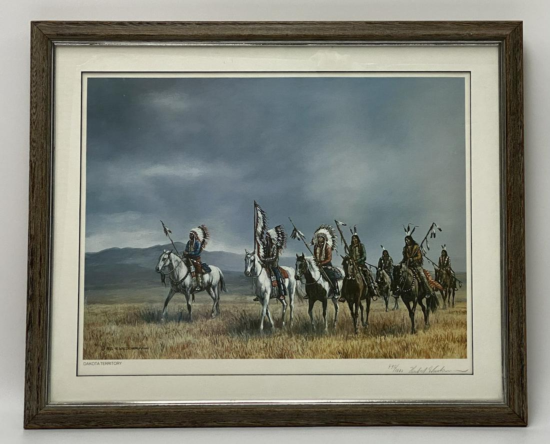 H Wackermann Dakota Territory Signed & Numbered Print (1 of 2)