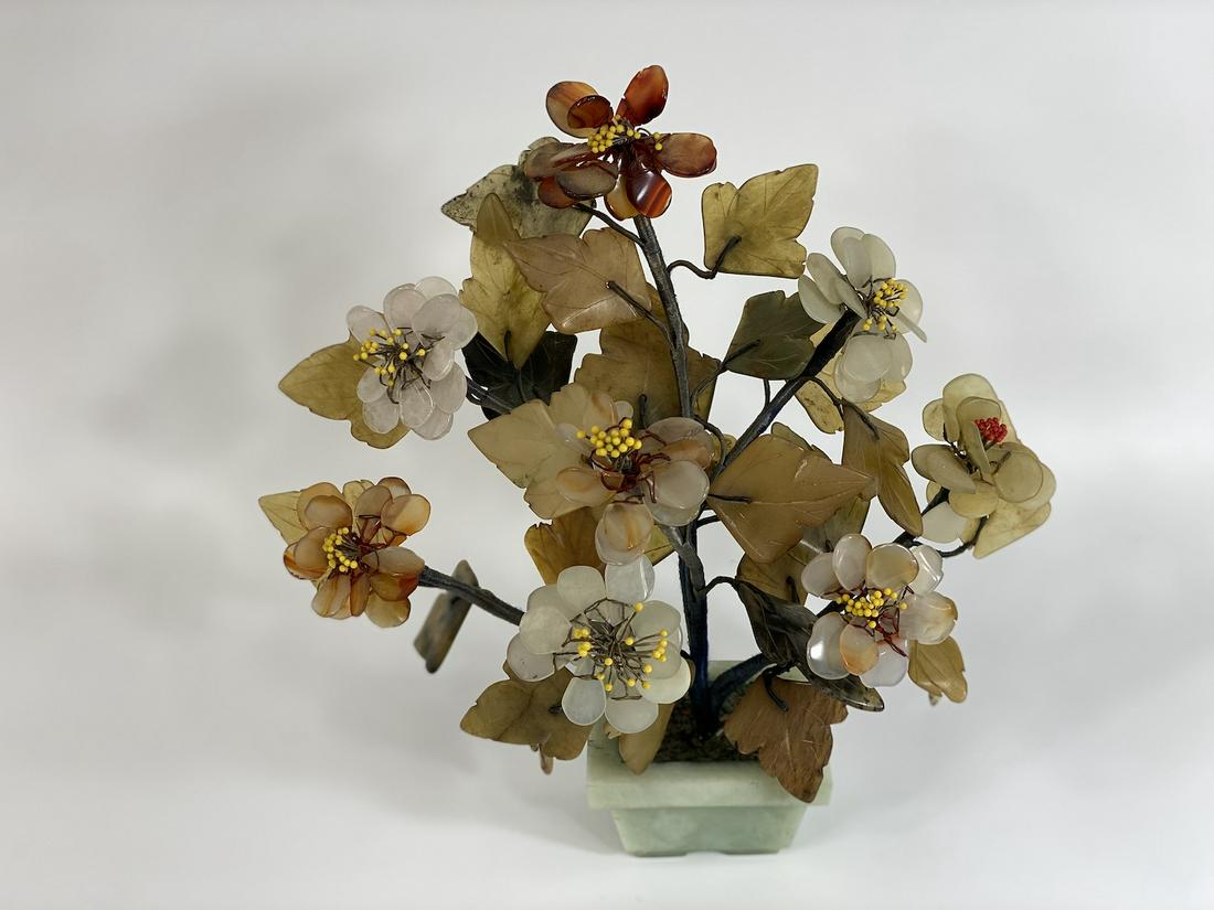 Carved Jade Flower Tree (1 of 3)