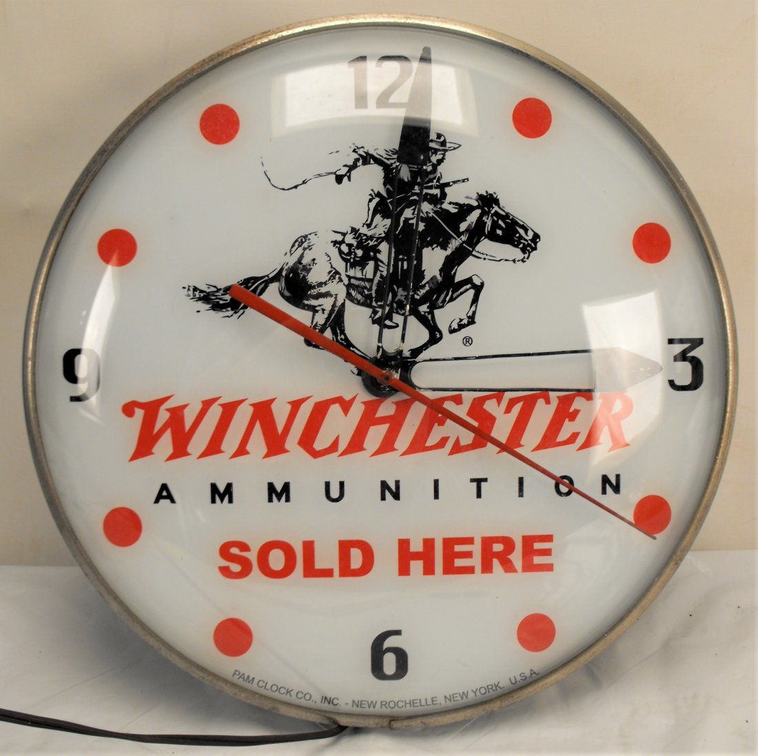 Winchester Advertising Pam Clock