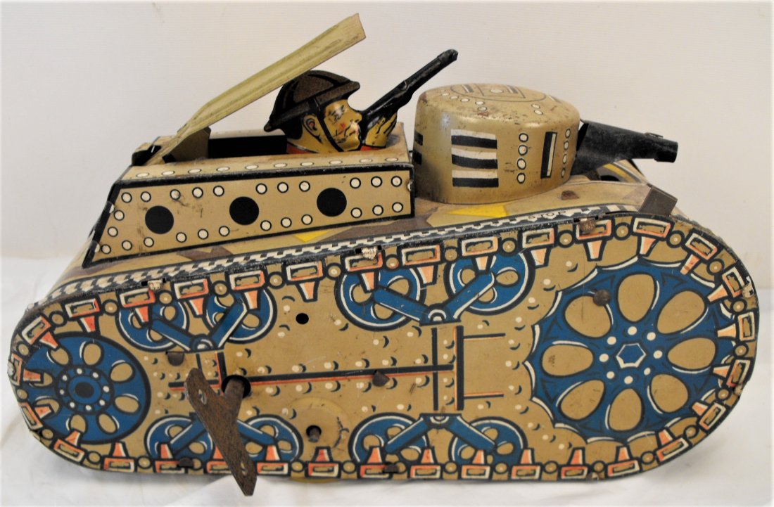 Marx Tin Wind Up Toy Tank