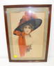 Antique Lady Print J Knowles Hare Jr