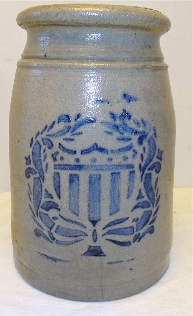 8" Greensboro Shield Canning Crock (1 of 4)