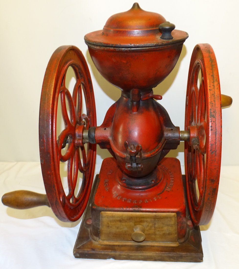 Enterprise Double Wheel Cast Iron Coffee Grinder (1 of 4)