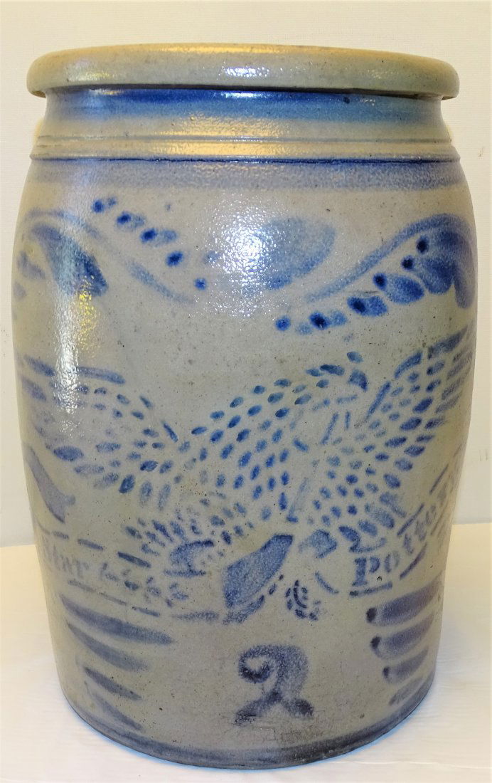 2 Gal Star Pottery Greensboro PA Eagle Crock (1 of 6)