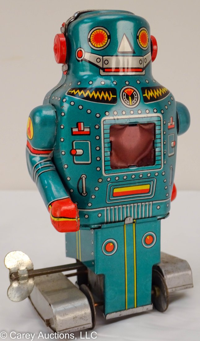 Vintage Japan Tin Windup Robot Toy (1 of 5)
