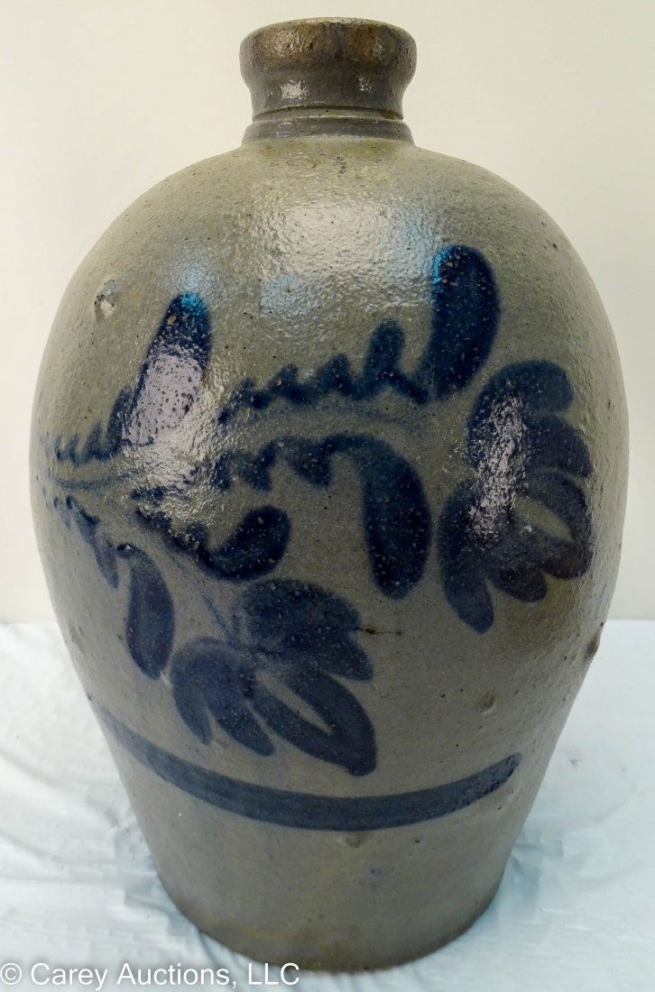 Antique Shenfelder 2 Gal Cobalt Decorated Stoneware Jug (1 of 7)