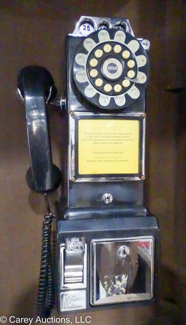 Antique Wood & Metal Telephone Payphone Booth (1 of 8)