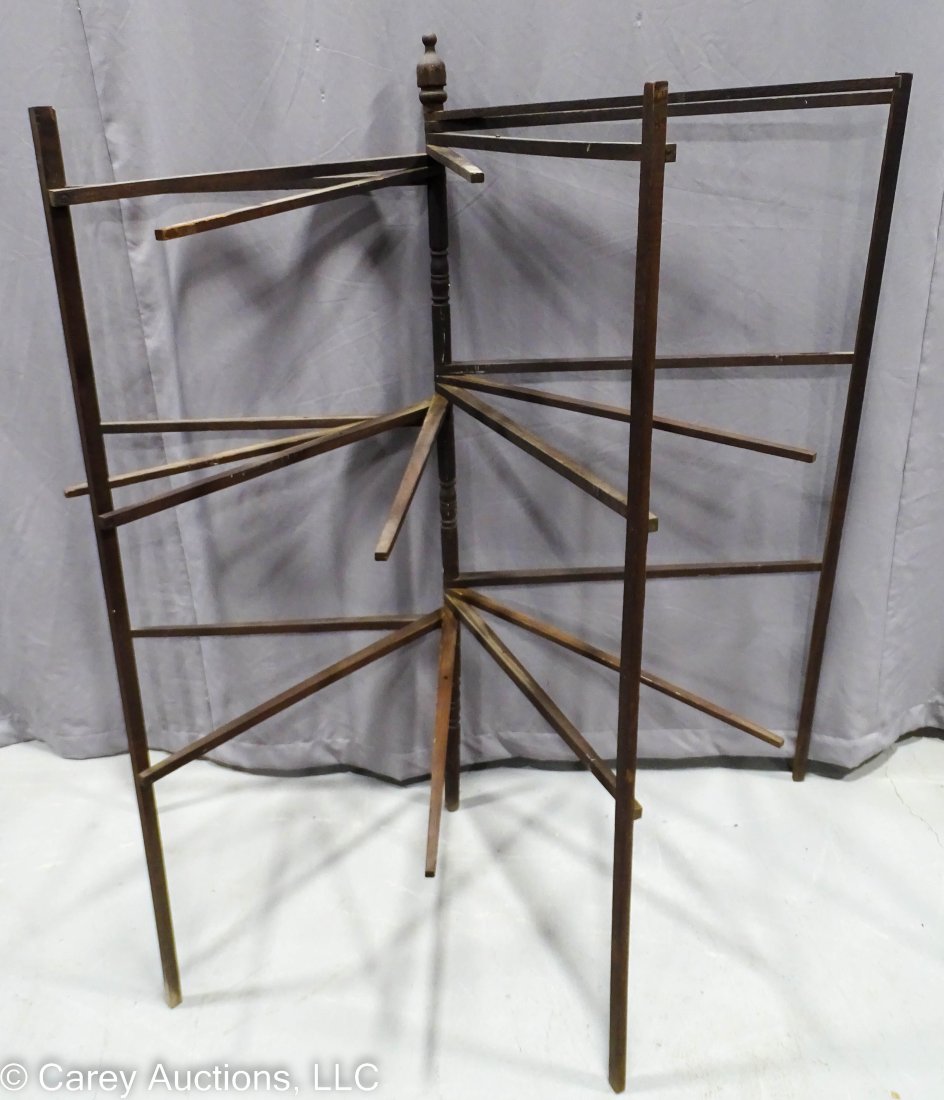 Antique Wood Clothes Drying Rack (1 of 3)