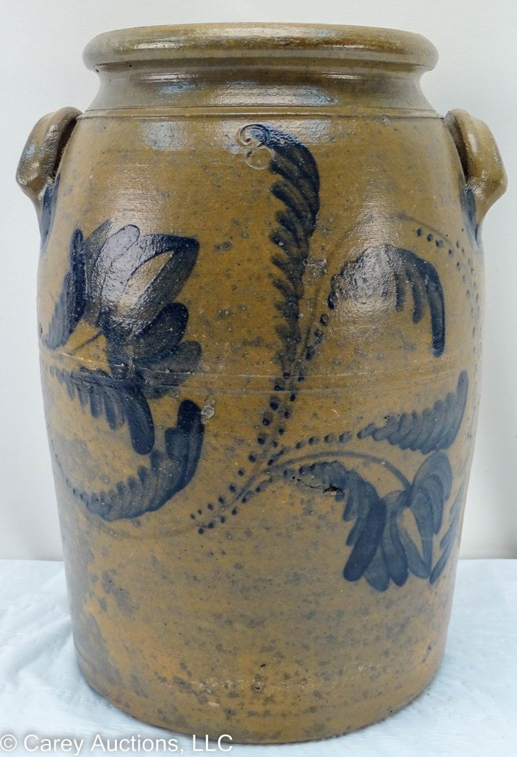 Donaghho & Beale Fredricktown, Pa Cobalt Decorated Stoneware Crock Jar 3 gal (1 of 9)