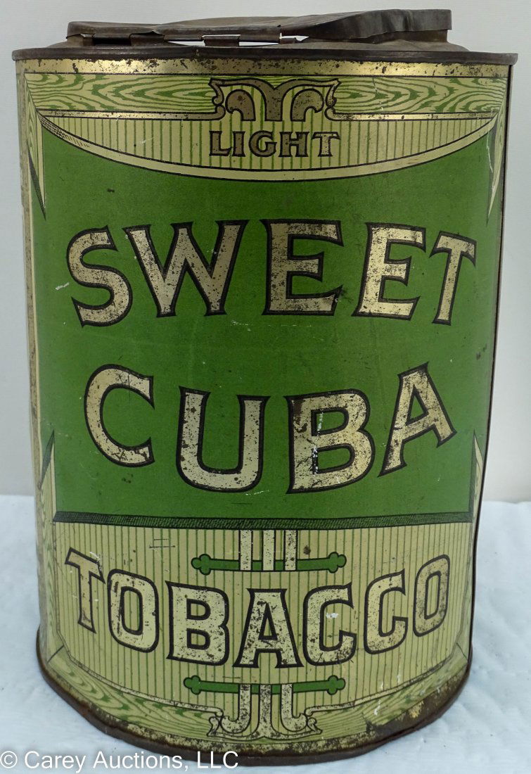 Antique Sweet Cuba Tobacco Country Store Advertising Tin (1 of 6)