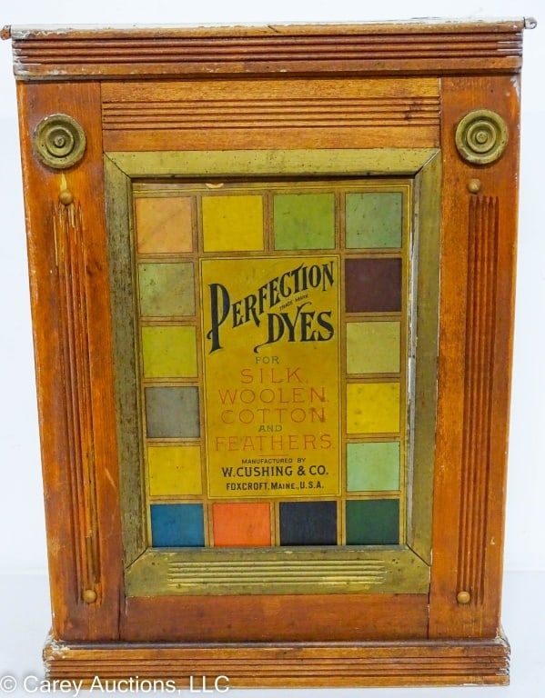 PERFECTION DYES COUNTER CABINET W CUSHING Co (1 of 6)