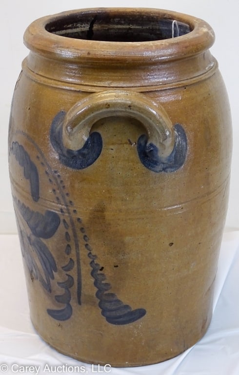 3 GALLON SCHENFELDER ATTRIB FREEHAND CROCK (1 of 12)