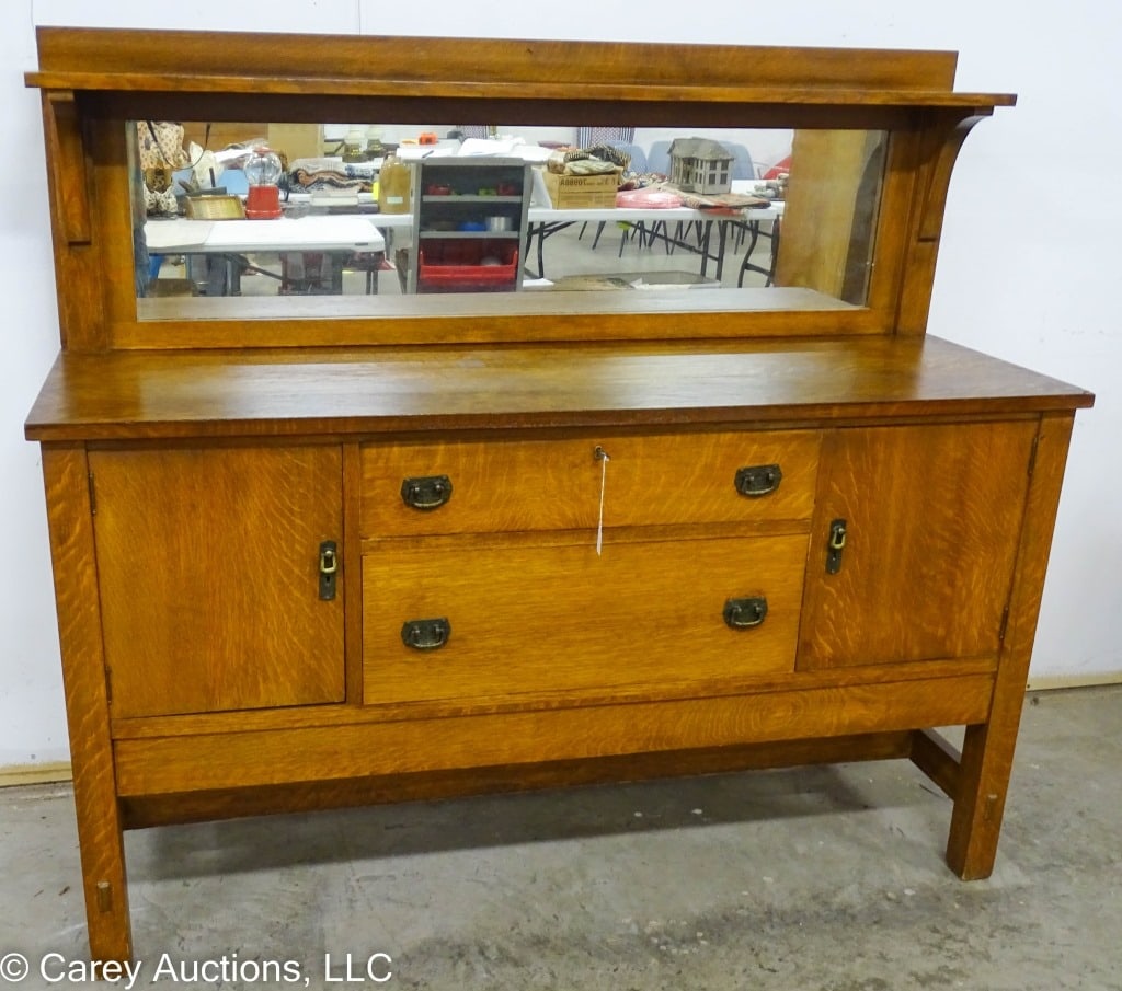 LIFETIME MISSION OAK BUFFET SERVER (1 of 8)