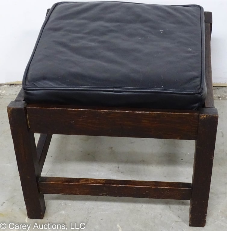 MISSION OAK LIFETIME OTTOMAN STOOL #450 (1 of 7)