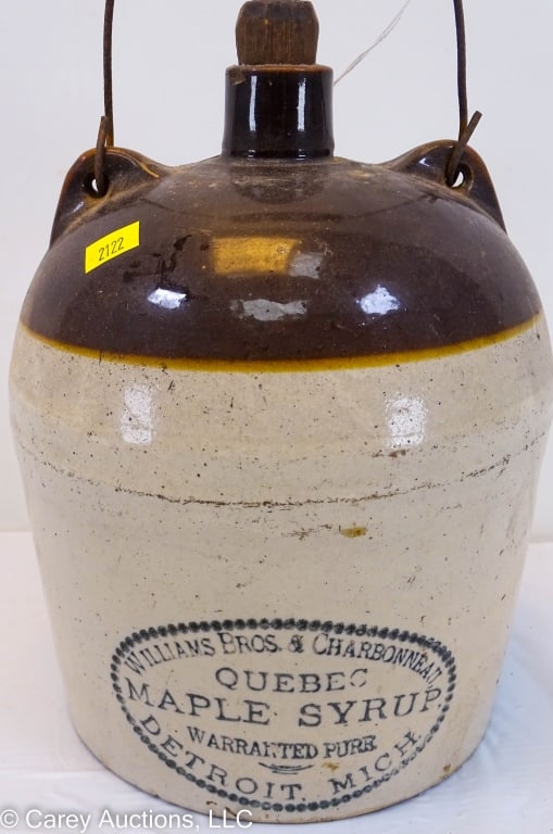WILLIAMS QUEBEC MAPLE SYRUP CROCK JUG (1 of 7)