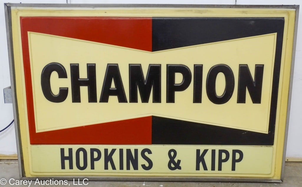LRG CHAMPION SPARK PLUGS LIGHT UP ADVERTISING SIGN (1 of 5)