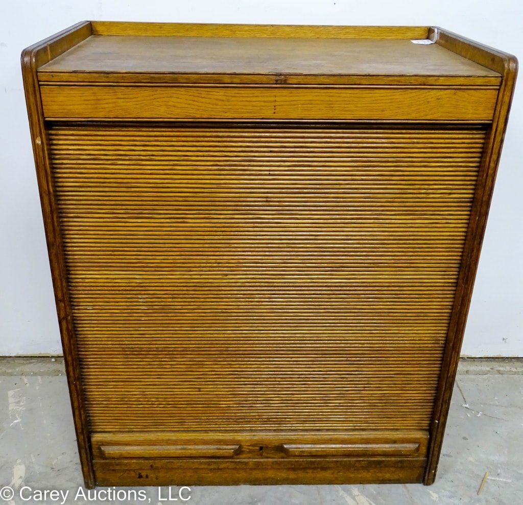 6 LOBE ROLL TOP FILE STORAGE CABINET (1 of 9)