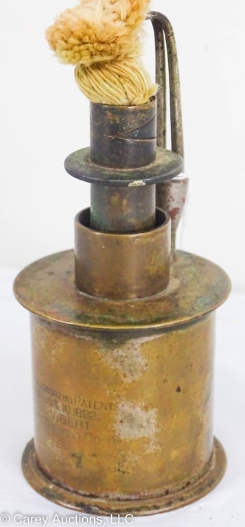 1892 CW VIBERT BRASS TORCH LIGHT (1 of 5)