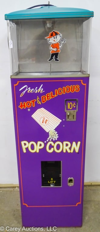 RARE 1950s POPCORN VENDING MACHINE COIN-OP (1 of 7)